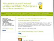 Tablet Screenshot of floristenverband.eu